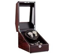Watch Winders Automatic Watch Winner pour 2 + 3 Montres Wester Wooden Silent Battered Watchs Watchs Box Boîtes Boîtes Enrouleur Afficher Le Rangement Rouge