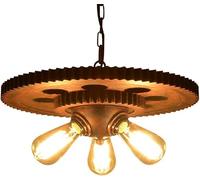 Watch Winders for Men and Women American Antique Gear Chandelier Industrial Loft - Cafe Bar Restaurant Pendant Lamp 1-Light Or 3-Lights Chandelier Ceiling Lamp(25 * 43cm)