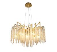 Watch Winders for Men and Women Crystal Ceiling Chandelier Compatible with Kitchen Dining Room Luxury Luxury Crystal Chandelier Living Room Chandeliers(Neutral Light,D 46cm)