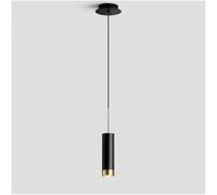 Watch Winders for Men and Women Hanging Lamps - Iron Metal Pendant Chandelier with LED Three Colors Adjustable - Island Light (Black)