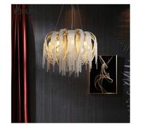 Watch Winders for Men and Women Italian Lights Luxury Tassel Living Room Chandelier Postmodern Restaurant Bedroom Lights(60cm)