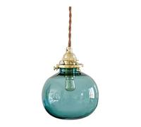 Watch Winders for Men and Women Japanese Style Brass Single Head Ceiling Lamp - Glass Pendant Chandelier with E14 Light Source - Perfect Island Light Compatible with Living Rooms, Bedrooms, and