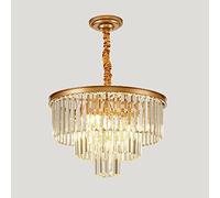 Watch Winders for Men and Women LED Chandelier Living Room Crystal Pendant Lights E14 Round Shape Embedded Ceiling Light Water Drop Hanging Lights Corridor Bedroom Ceiling Light(50CM 3 Layers)