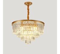 Watch Winders for Men and Women LED Chandelier Living Room Crystal Pendant Lights E14 Round Shape Embedded Ceiling Light Water Drop Hanging Lights Corridor Bedroom Ceiling Light(60CM 4 Layers)