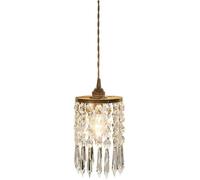 Watch Winders for Men and Women Luxury Crystal Pendant Chandelier Single Head Ceiling Lamp E14 Light Source Hanging Lamps and Hardware 7.09in Diameter Illumination Lights Fixture