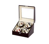 Watch Winders, montrez des Modes de Rotation Automatic Watch Winders Box 8, 4, Un Moteur Super Silencieux, Une Coque en Bois avec Peinture de Piano, Noir Belle Maison