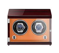 Watch Winders - Rechargeable Watcher de Montre mécanique de Montre mécanique à Deux Positions Boîte d'enroulement de Montre Automatique Verticale avec LED LED LED LA Lecter Leat Winder Water