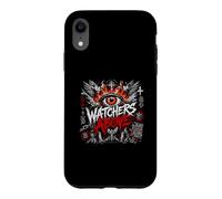 Watchers Above Heaven n'est Pas Silent Eye Flames Coque pour iPhone XR