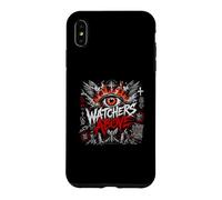 Watchers Above Heaven n'est Pas Silent Eye Flames Coque pour iPhone XS Max