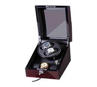 Watches Automatic Watch Winder Storage Display Case Box with Rotation Quiet Motor Deluxe Solid Wood Exterior and Soft Flexible