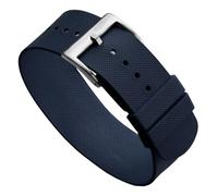 WatchGecko TidalPass Bracelet de montre militaire britannique FKM en caoutchouc, étanche, polyvalent et élégant, peut être porté de 2 façons, 22mm, Caoutchouc, Pas de gemme