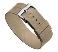 WatchGecko TidalPass Bracelet de montre militaire britannique FKM en caoutchouc, étanche, polyvalent et élégant, peut être porté de 2 façons, 21mm, Caoutchouc, Pas de gemme