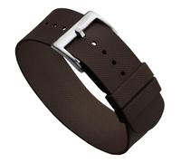 WatchGecko TidalPass Bracelet de montre militaire britannique FKM en caoutchouc, étanche, polyvalent et élégant, peut être porté de 2 façons, 21mm, Caoutchouc, Pas de gemme