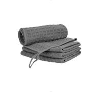 watchget Lot de 4 Chiffons de Nettoyage en Microfibre, Serviette de Barista en Microfibre pour Machine à café, Chiffon à Vapeur, Tissage gaufré, Gris foncé (30,5 x 30,5 cm)