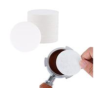 watchget Lot de 500 filtres à café jetables non blanchis en papier pour porte-filtre de 58 mm et machines à expresso 55 mm