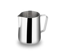 watchget Pichet à mousse de lait 350 ml/600 ml/900 ml/1500 ml - Pichet à vapeur en acier inoxydable pour cappuccino, latte art, lait, café, mousseur à café, argent