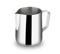 watchget Pichet à mousse de lait en acier inoxydable pour cappuccino, latte art, accessoires pour machine à café, pot à lait, argent 600 ml