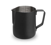 watchget Pichet à mousser le lait 600 ml - Pichet vapeur pour expresso en acier inoxydable pour cappuccino, latte art, accessoires pour machine à café, pot à lait, tasse de mousseur à lait, noir