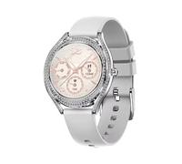 Watchily Smart Lady Shiny Gris - Montre Connectée Femme, Appels, SMS, Sport et Santé, Enfant, Autonomie 10 Jours, Bracelet Silicon