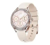 Watchily Smart Lady Shiny Rose - Montre Connectée Femme, Appels, SMS, Sport et Santé, Enfant, Autonomie 10 Jours, Bracelet Silicon
