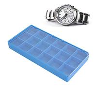 watchmakers parts storage Compartiment de boîte de rangement pour organisateur en plastique, grand compartiment pour fente transparente pour bijoux, perles, bagues et pièces d'horlogerie (8 grill