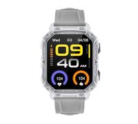 WATCHMARK Smartwatch Montre Ultra Gris Bracelet Silicone Modes Sport Résistant IP67 Résistant