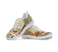 Watdotory Chaussures de marche légères à motif rétro en maille respirante pour adulte - Baskets quotidiennes - Baskets de course en plein air pour homme et femme, Journal classique amusant, 35 EU