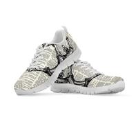 Watdotory Chaussures de marche légères à motif rétro en maille respirante pour adulte - Baskets quotidiennes - Baskets de course en plein air pour homme et femme, Journal fantaisie, 42 EU