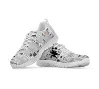 Watdotory Chaussures de marche légères à motif rétro en maille respirante pour adulte - Baskets quotidiennes - Baskets de course en plein air pour homme et femme, Journal classique, 46 EU