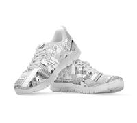 Watdotory Chaussures de marche légères à motif rétro en maille respirante pour adulte - Baskets quotidiennes - Baskets de course en plein air pour homme et femme, Design journal d'art, 40 EU