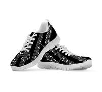 Watdotory Chaussures de marche légères en maille respirante pour adulte - Chaussures de course en plein air pour homme et femme, Groovy Music Note Piano, 36 EU