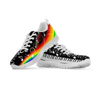 Watdotory Chaussures de marche légères en maille respirante pour adulte - Chaussures de course en plein air pour homme et femme, Note de musique fantaisie, 37 EU