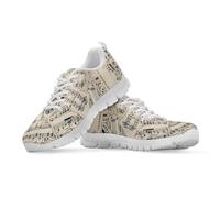 Watdotory Chaussures de marche légères en maille respirante pour adulte - Chaussures de course en plein air pour homme et femme, Note de musique magique, 10 UK Wide