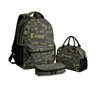 Watdotory Ensemble sac à dos motif bananes pour filles, Conception d'éléments mathématiques, M, Décontracté