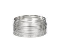 WATEFOER Ensemble de bracelets bohème en or pour femme Indien Multicouches Empilable Brillant Bracelets Bijoux de mode Cadeaux pour mariage Anniversaire Saint-Valentin (B-Argent 14pcs)