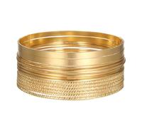 WATEFOER Ensemble de bracelets bohème en or pour femme Indien Multicouches Empilable Brillant Bracelets Bijoux de mode Cadeaux pour mariage Anniversaire Saint-Valentin (B-Or 14pcs)
