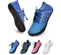 WateLves Chaussures Pieds Nus Chaussures De Course Hors Route Hommes Femmes Chaussures d'eau Pieds Nus Natation Plage SéChage Rapide Respirant AntidéRapant Hommes Femmes(Dégradé Bleu 41)