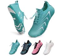 WateLves Chaussures Pieds Nus Chaussures De Course Hors Route Hommes Femmes Chaussures d'eau Pieds Nus Natation Plage SéChage Rapide Respirant AntidéRapant Hommes Femmes(Vert du Mois 40)