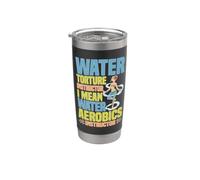 Water Aerobics Instructor Not Torture I Swear Gobelet isotherme en acier inoxydable double paroi