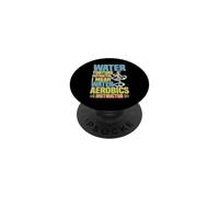 Water Aerobics Instructor Not Torture I Swear PopSockets PopGrip Adhésif