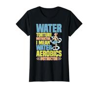 Water Aerobics Instructor Not Torture I Swear T-Shirt Graphique avec Valeur