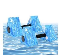 Water Aerobics Weights - Triangular Dumbbells Fitness Equipment | Water Hand Weights for Backyard Beach Lake River Home Gym Outdoor