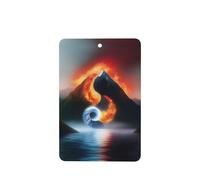 Water And Fire Taiji Mountain Lot de 6 désodorisants rectangulaires à suspendre pour chambre à coucher, salle de bain