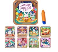 Water Art Practice Book - Interactive Reusable Coloring Pages, Creative Sketching Guide with Smooth Water-Activated Paper, Ideal for Beginners Teens Children Travel Home Classroom