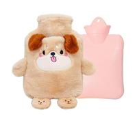 Water Bag - Plush Portable Heat Pack, Detachable Cover Warm Compress | Soft Animal Design Comfort Relief Soothing Warmth Leak Proof Bag for Family Friends Men Women Indoor Travel Winter Use