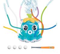 Water Baseball Game, Rotating Sprinkler Toy for Kids, Interactive Outdoor Summer Play Perfect for Girls, Boys, Backyard Lawn, Pool Parties, and Active Water Funs, 1 Set