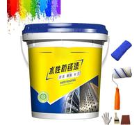 Water-Based Anti-Rust Metal Paint - Quick-Drying All in One Rust Remover and Paint for Multi-Purpose Use (Dark Gray)