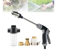 Water Blitz High Pressure Washer, Water Blitz Pressure Washer, Turbowasher for Garden Hose, with 360°Rotating for Three Spray Modes, for Lawn & Garden, Washing Cars (D)