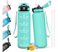 Water Bottle,1 L,Leak-Proof,Bpa-Free & Reusable,Motivational Water Bottle,With Time Marker,Sports Water Bottle For Gym,School,Cycling,Outdoor,Sport