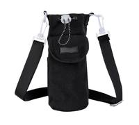 Water Bottle Bag, Adjustable Shoulder Strap Water Bag, Insulation Water Bottle Holder, Travel Water Bottle Bag with Adjustable Shoulder Strap for Hiking, Camping, and Outdoor Adventures, Noir,